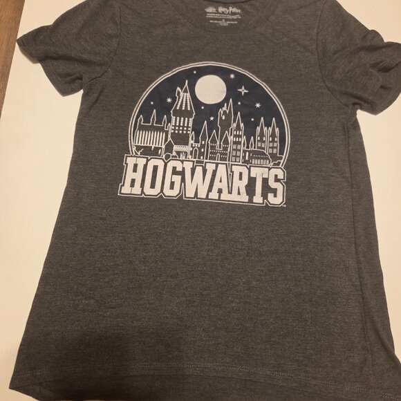 Harry Potter Wizarding World Hogwarts Women's Short Sleeve Gray Medium T-Shirt - Picture 3 of 6